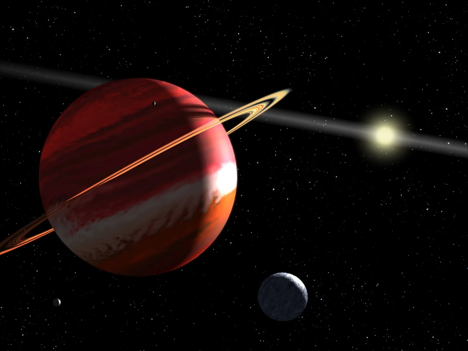 This is an artist's concept of a Jupiter-mass planet orbiting the nearby star Epsilon Eridani. Located 10.5 light-years away, it is the clos