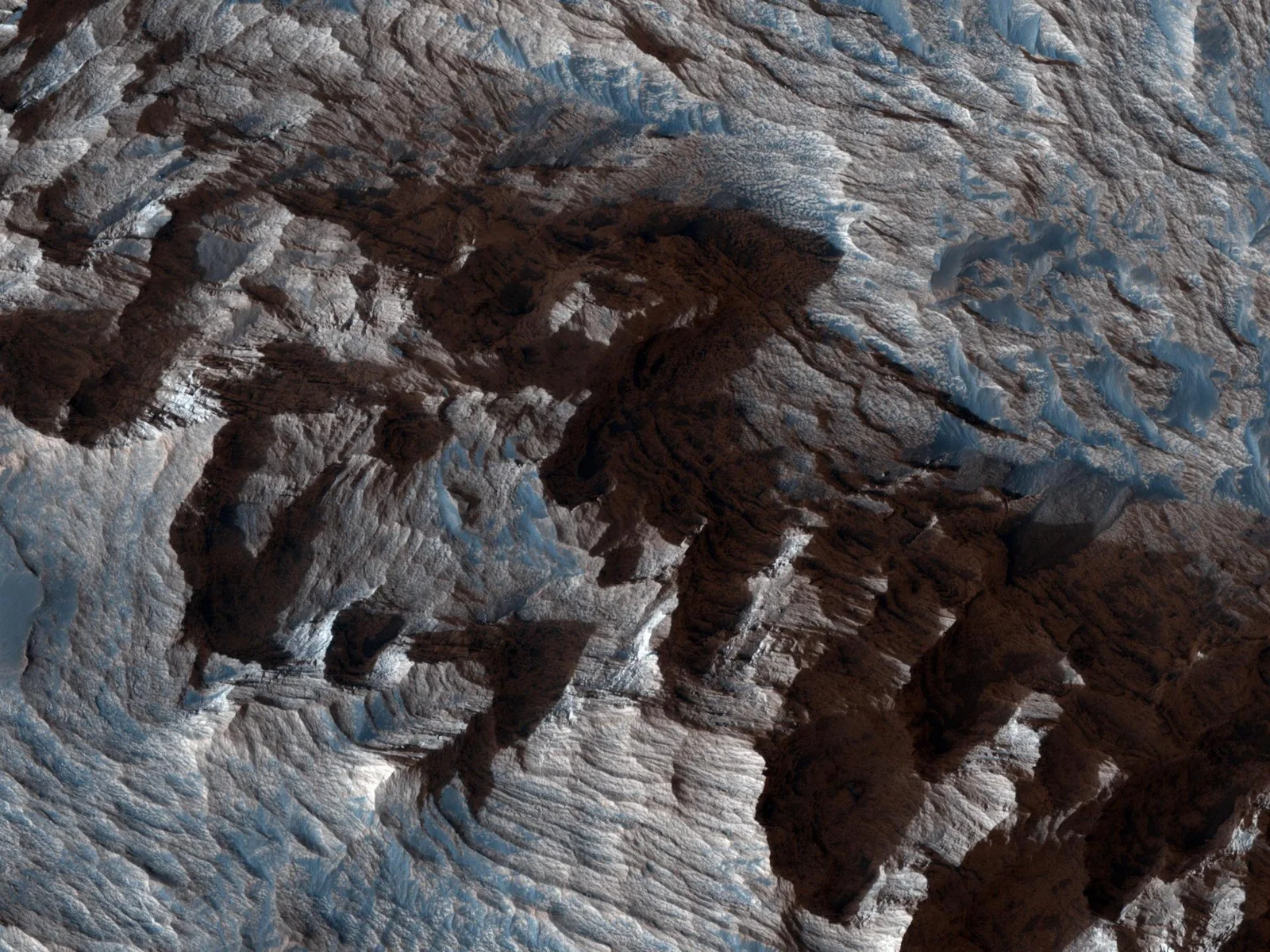 Layered Bedrock in Candor Chasma