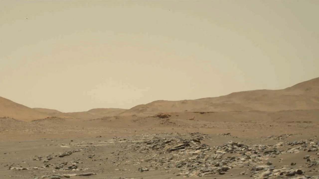 Ingenuity Mars Helicopter's 13th Flight: Wide-Angle Video From Perseverance