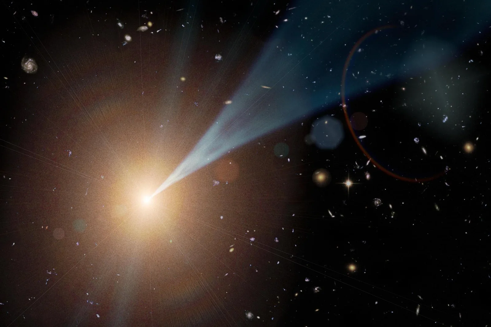 Cosmic Jets Coming at You Artist Concept