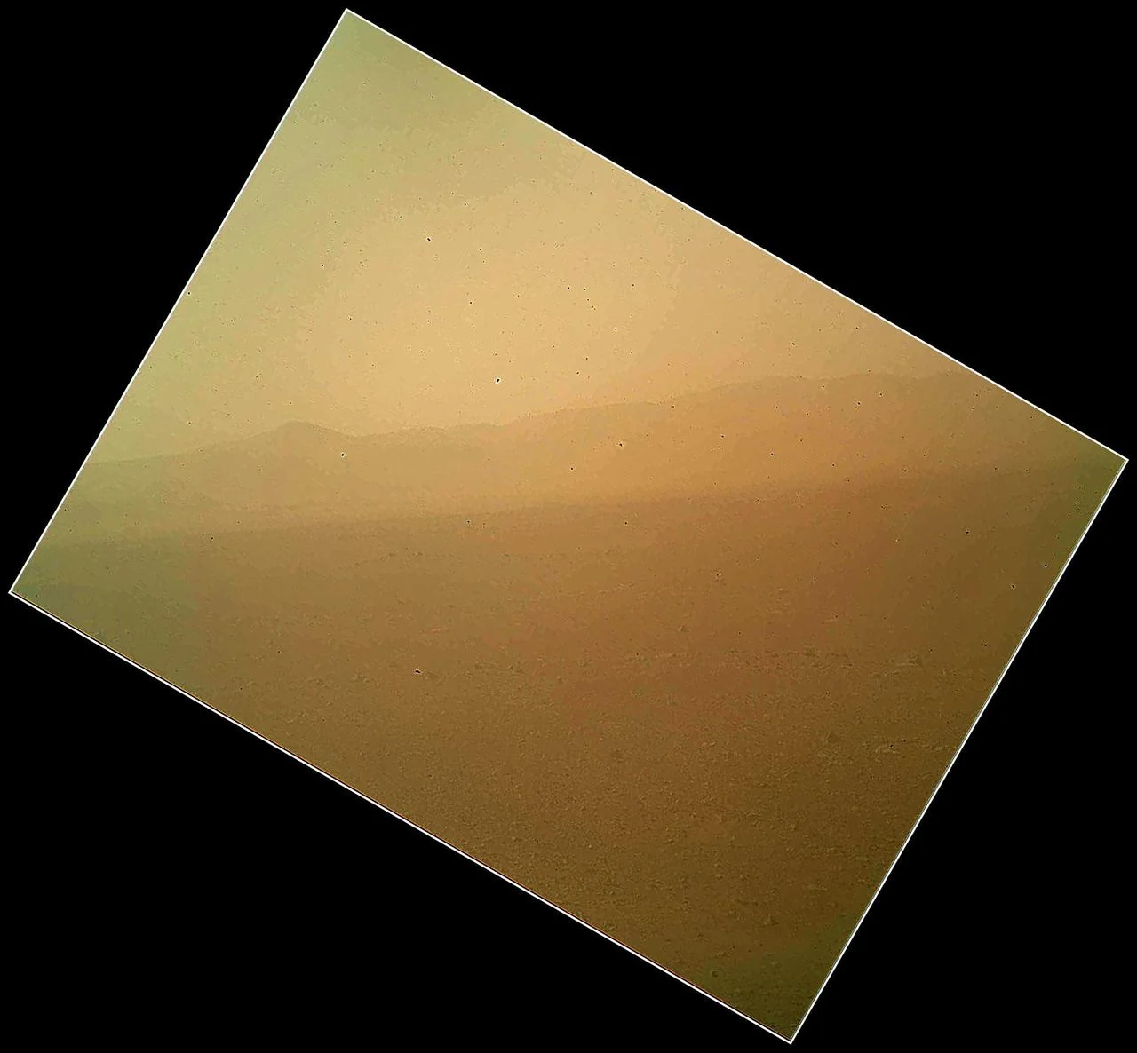 First Color Landscape Image of Mars from Curiosity