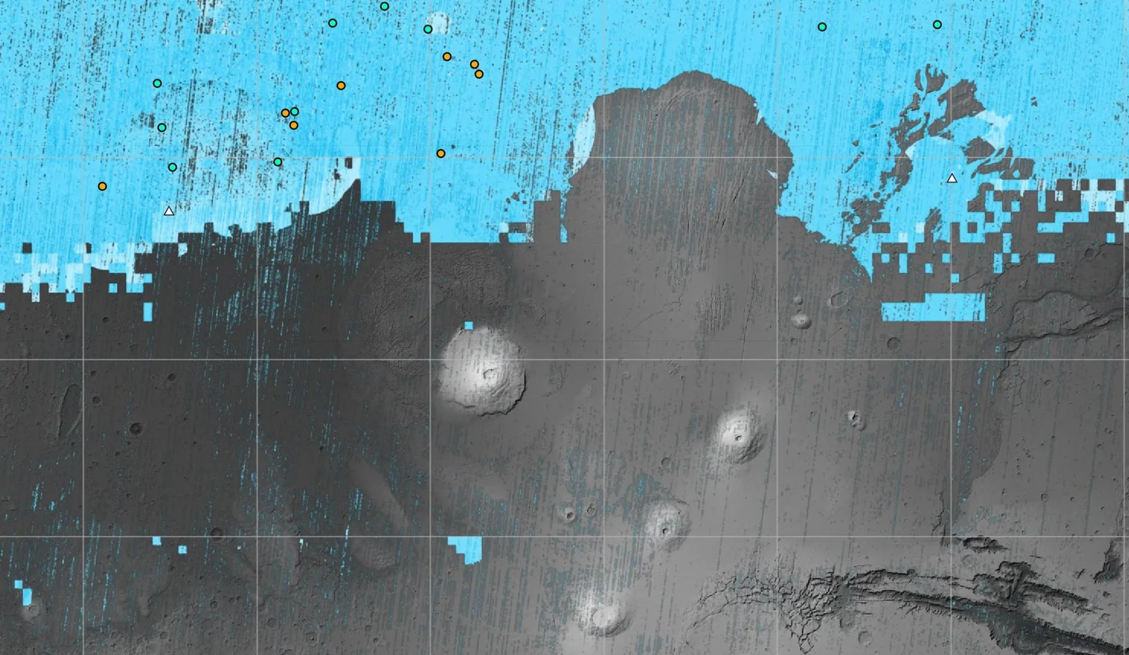 SWIM Map Shows Subsurface Water Ice on Mars
