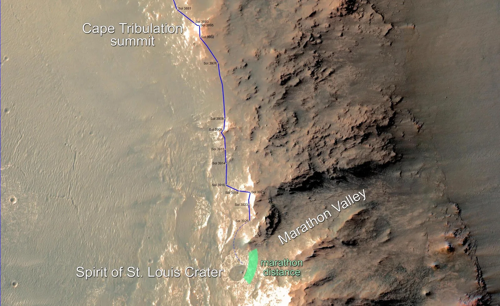 Opportunity Rover Nears Mars Marathon Feat