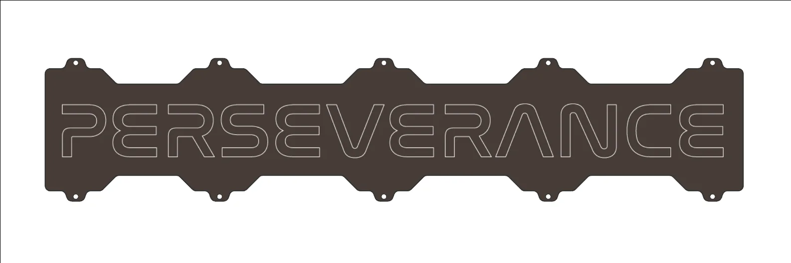 Mars Perseverance Name Plate Artwork On The Rover