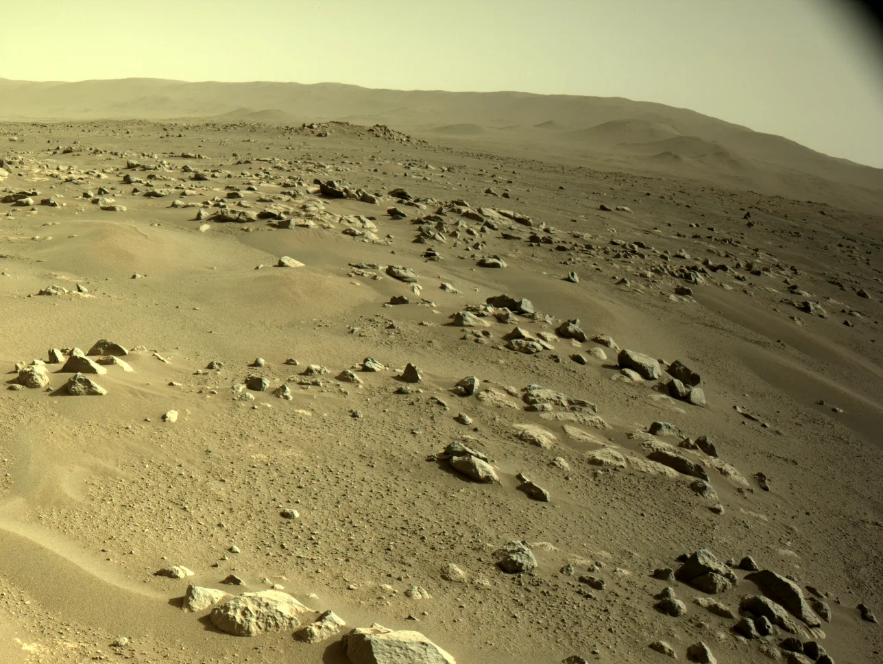 Mars Perseverance Sol 49: Left Navigation Camera (Navcam) NASA’s Mars Perseverance rover acquired this image using its onboard Left Navigati