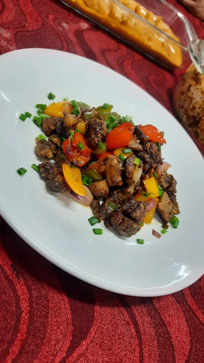 Tasty mushroom fry