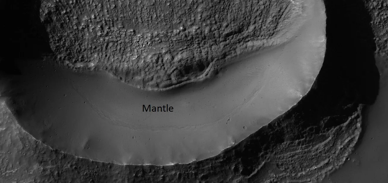 mantle in Coprates quadrangle, as seen by HiRISE under HiWish program