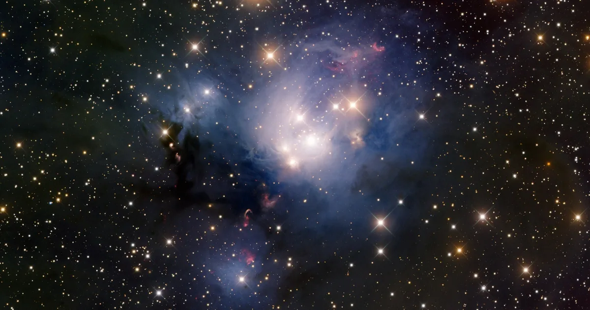 NGC 7129 is a star-forming region and reflection nebula in the constellation of Cepheus. It is about 3000 light-years away from Earth. The s