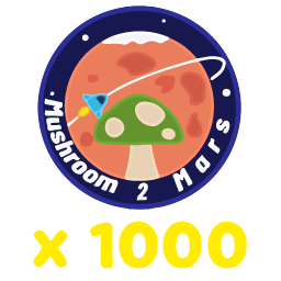 1000 $MUSHROOM2MARS